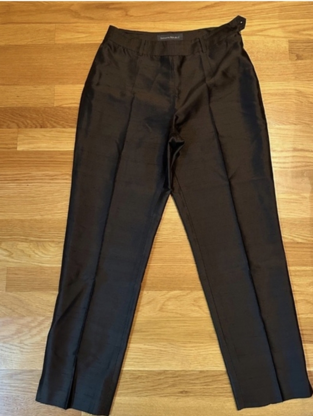 EUC Banana Republic Chocolate Brown Silk Capri Pants Size 2
